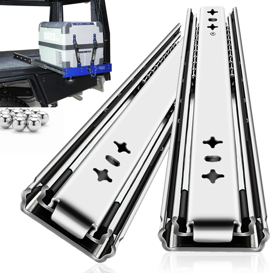 YENUO Heavy Duty Drawer Slides Full Extension 12 14 1618 20 22 24 26 28 30 32 34 36 38 40 Inch Side Mount Ball Bearing Metal Rails Track Guide Glides Runners 250 Lbs 1 Pair (Without Lock) - YENUO