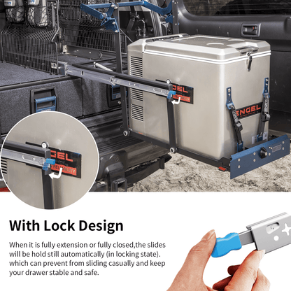 YENUO Heavy Duty Locking Drawer Slides Full Extension Runners With Lock 12 14 16 18 20 22 24 26 28 30 32 34 36 38 40 Inch Side Mount Ball Bearing Rails Track Glides 250 Lbs 1 Pair (With Lock) - YENUO