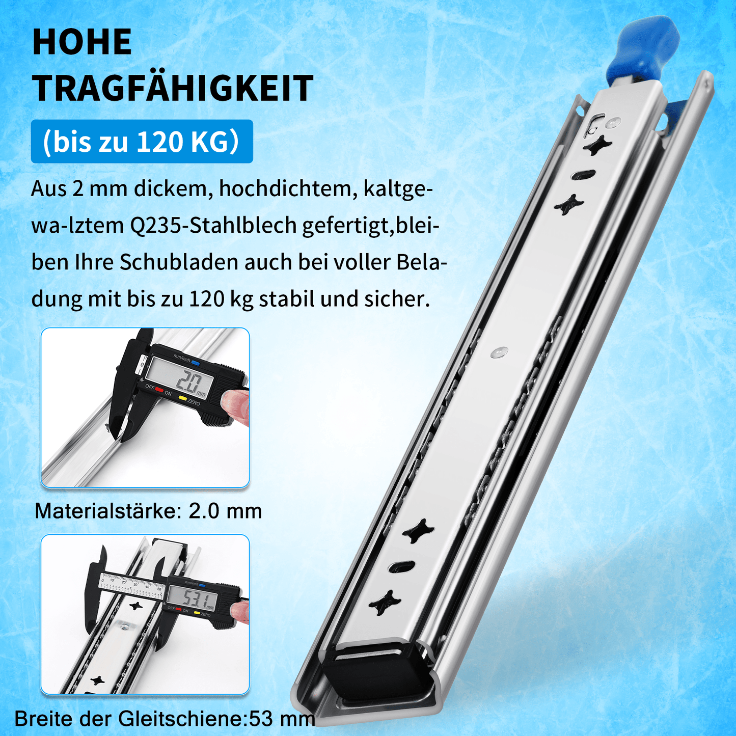 YENUO Heavy Duty Locking Drawer Slides Full Extension Runners With Lock 12 14 16 18 20 22 24 26 28 30 32 34 36 38 40 Inch Side Mount Ball Bearing Rails Track Glides 250 Lbs 1 Pair (With Lock) - YENUO